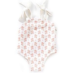 NWT Edgehill Floral Baby Swimsuit with Bow Straps